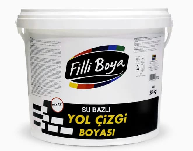 Su Bazlı Yol Çizgi Boyası Beyaz