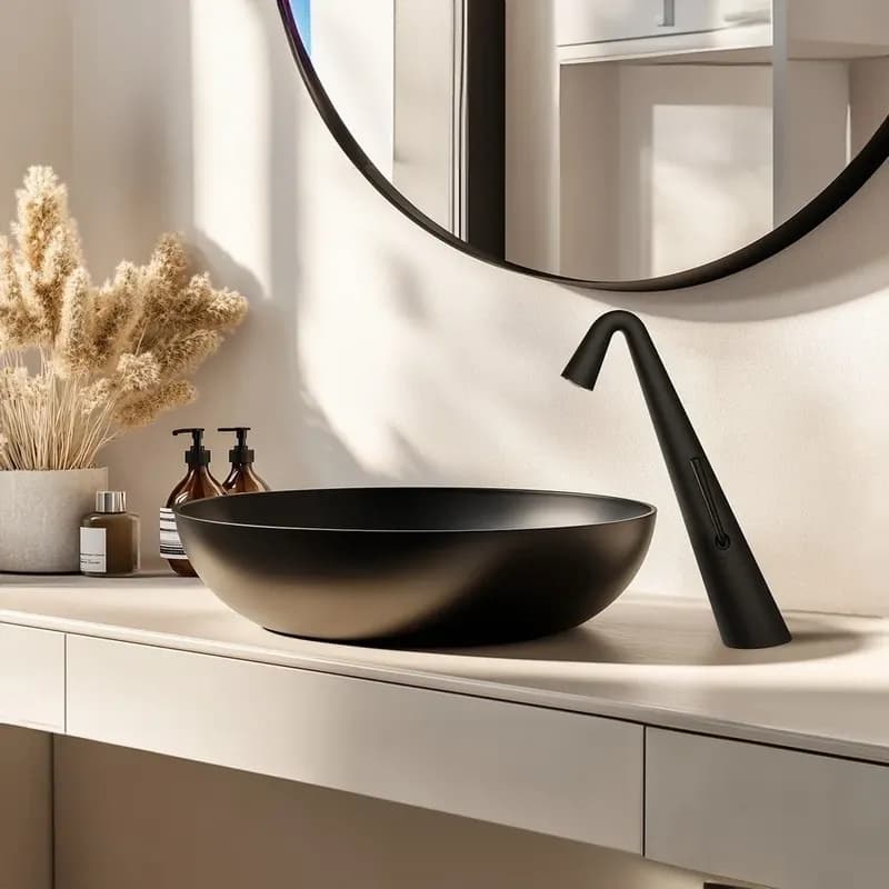 Crystal Çanak Lavabo Bataryası