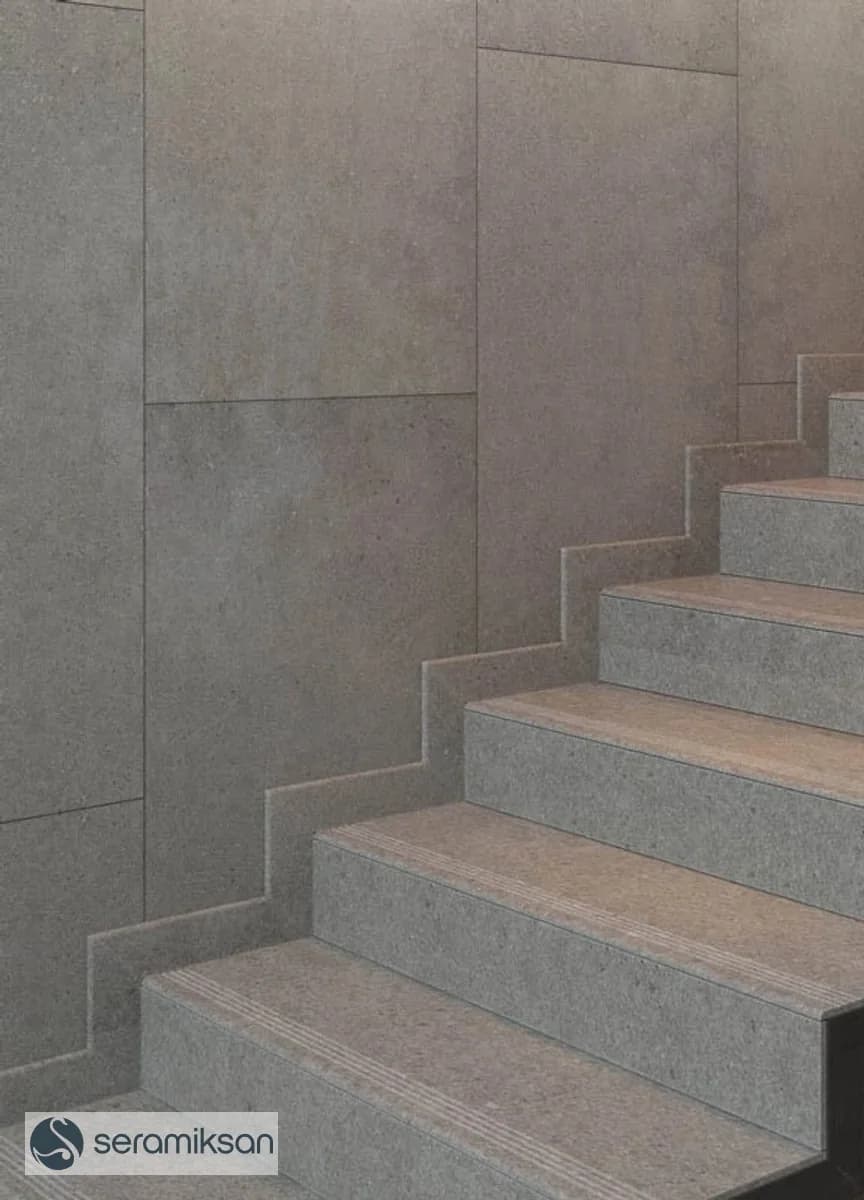 Seramiksan Natural İstanbul Light Gray — serinin uygulama görseli