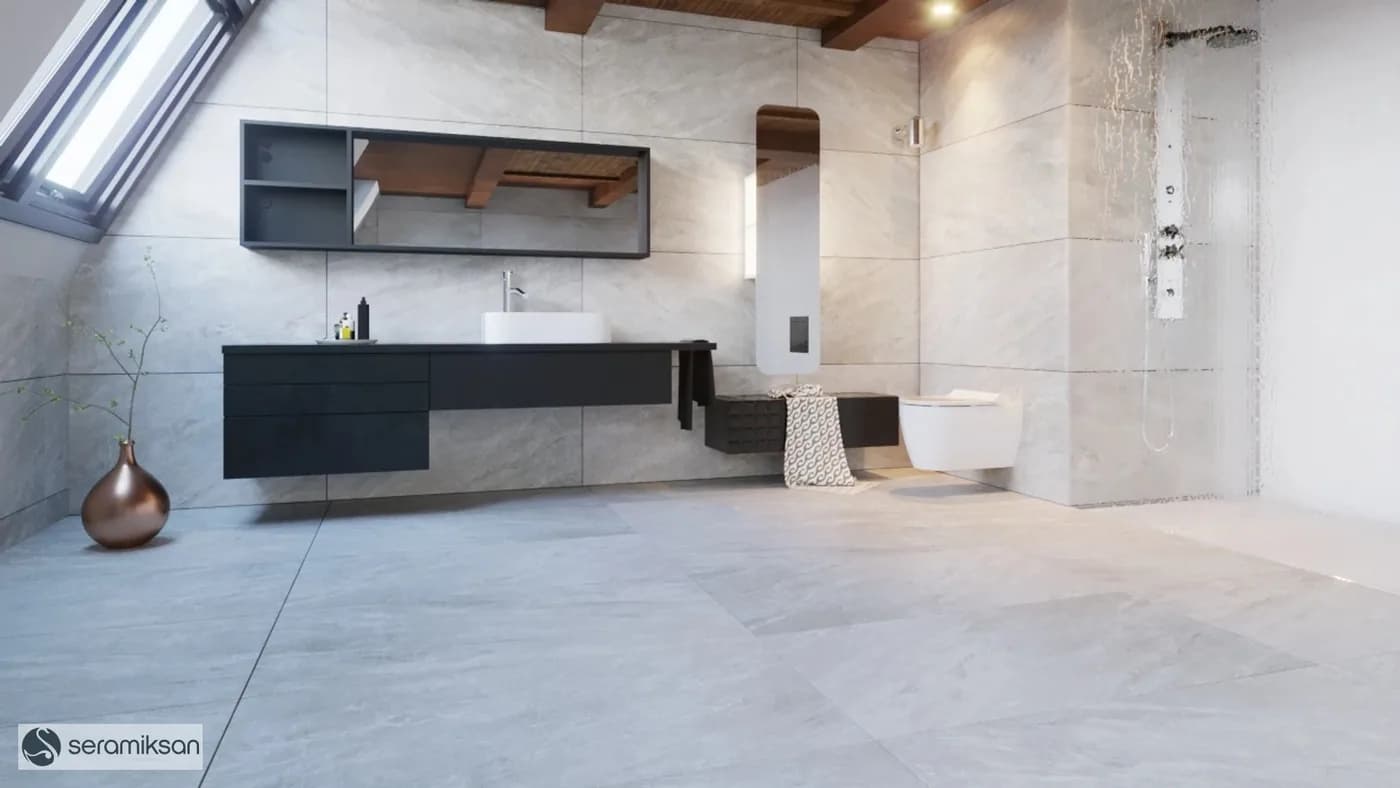 Seramiksan Milano Beige — serinin uygulama görseli