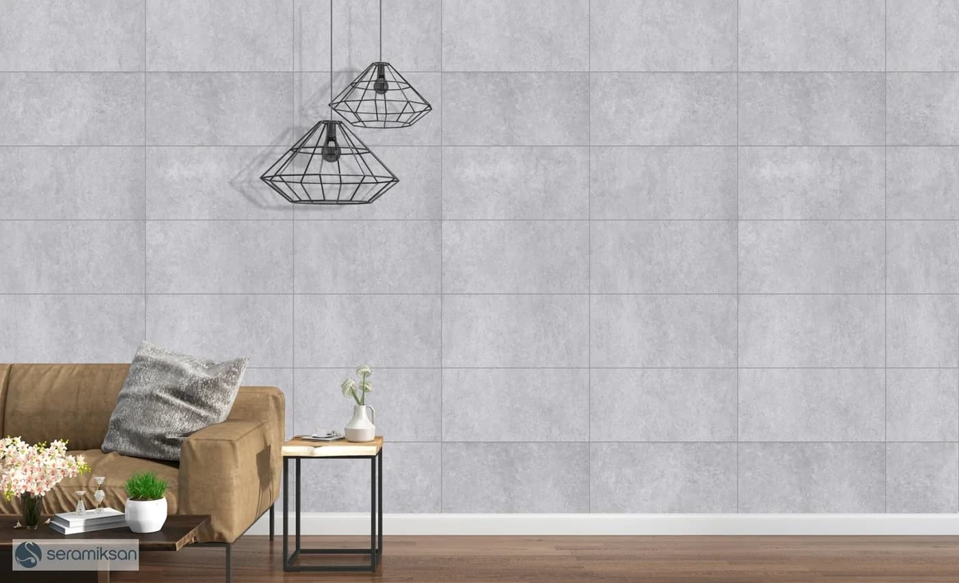 Seramiksan Nevada Dark Gray — serinin uygulama görseli