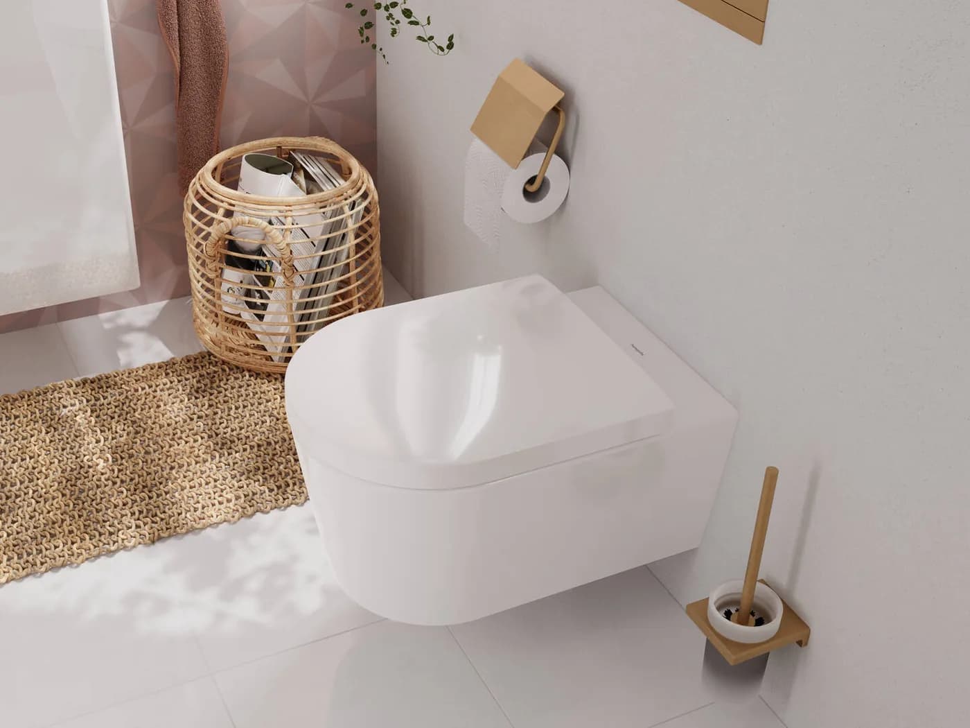 Hansgrohe Addstoris Tuvalet Fırçalığı görsel 3