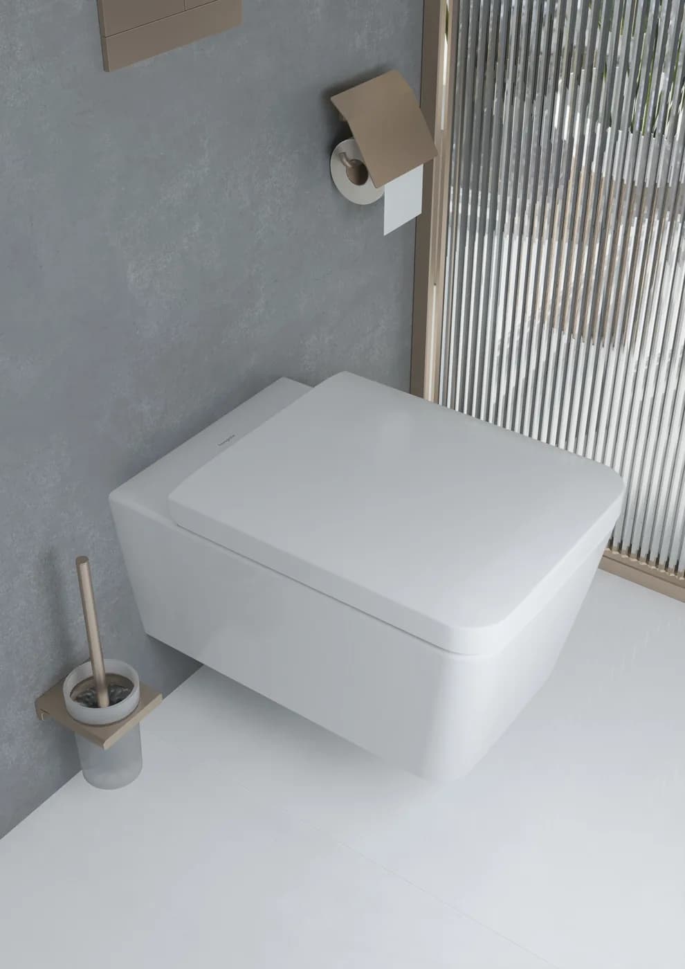 Hansgrohe Addstoris Tuvalet Fırçalığı görsel 4