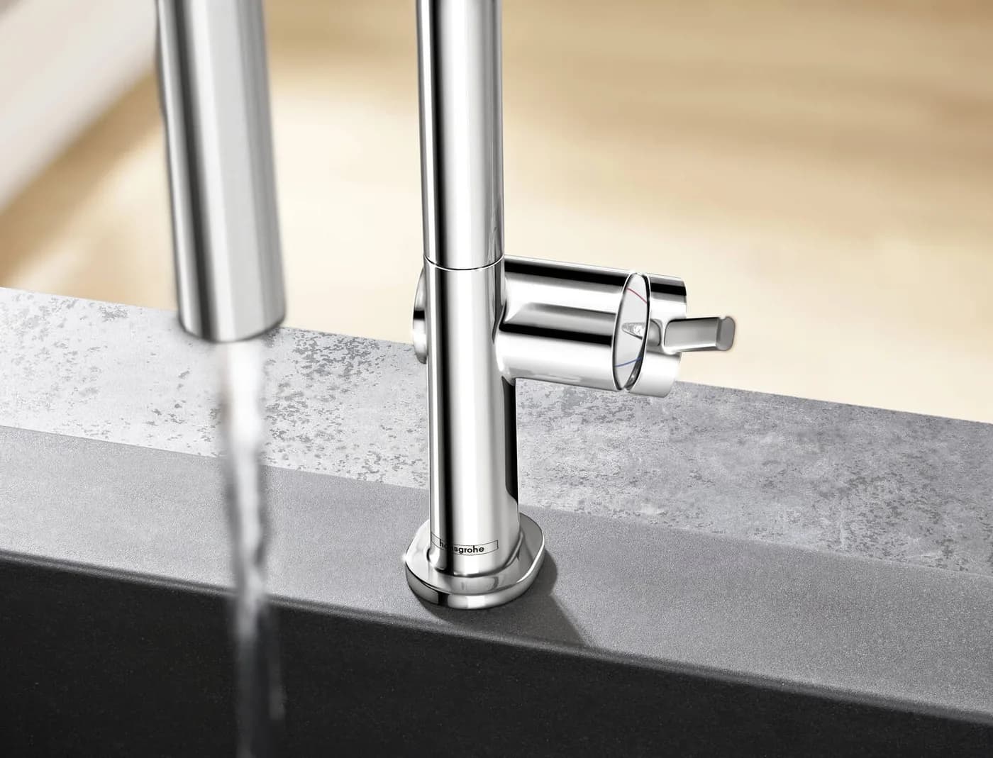 Hansgrohe Talis M54 Tek Kollu Eviye Bataryası 210 El Duşu görsel 4