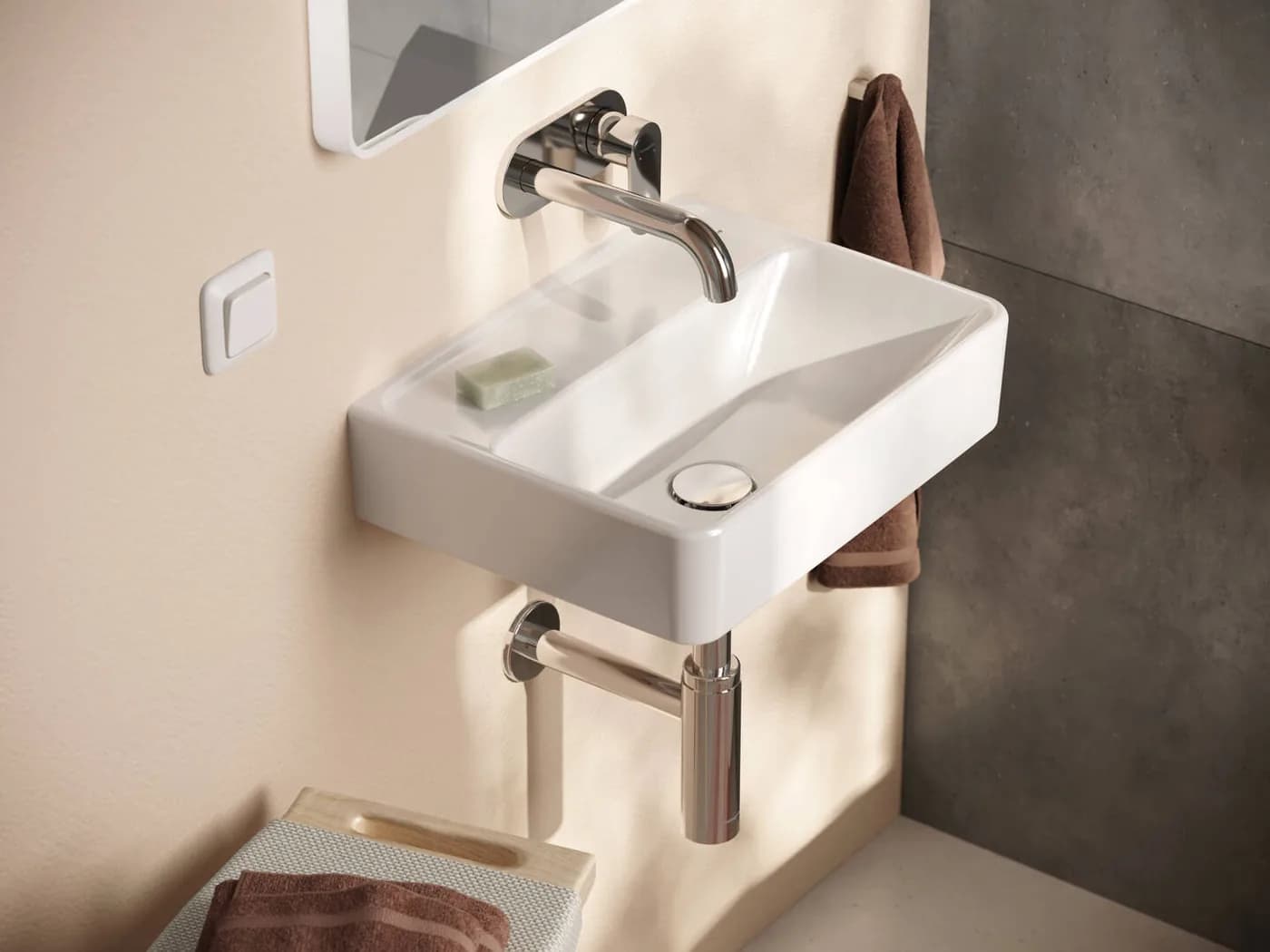Hansgrohe Vernis Blend Tek Kollu Lavabo Bataryası görsel 4
