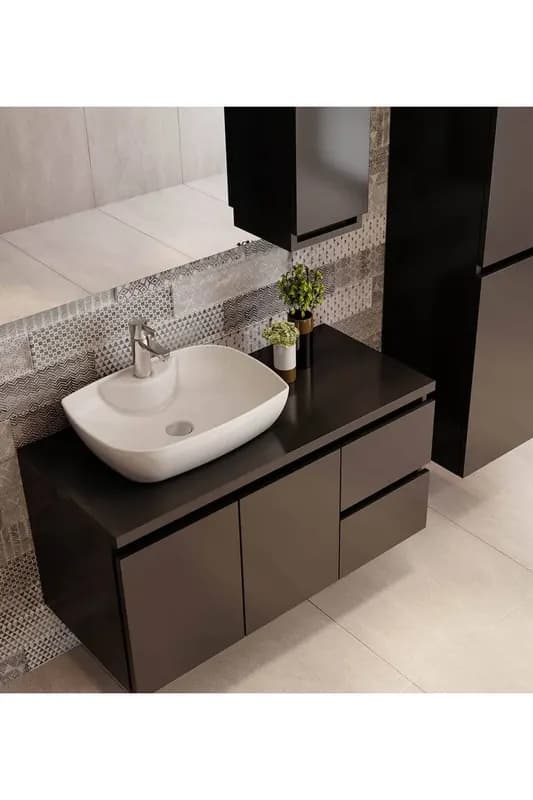 Dies Tezgah Üstü Lavabo, Batarya Delikli