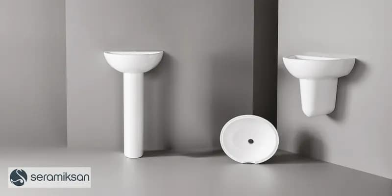 Tek Parça Tezgah Altı Oval Lavabo