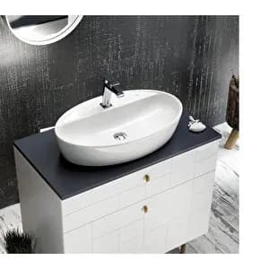 Tezgah Üstü Lavabo, Batarya Delikli