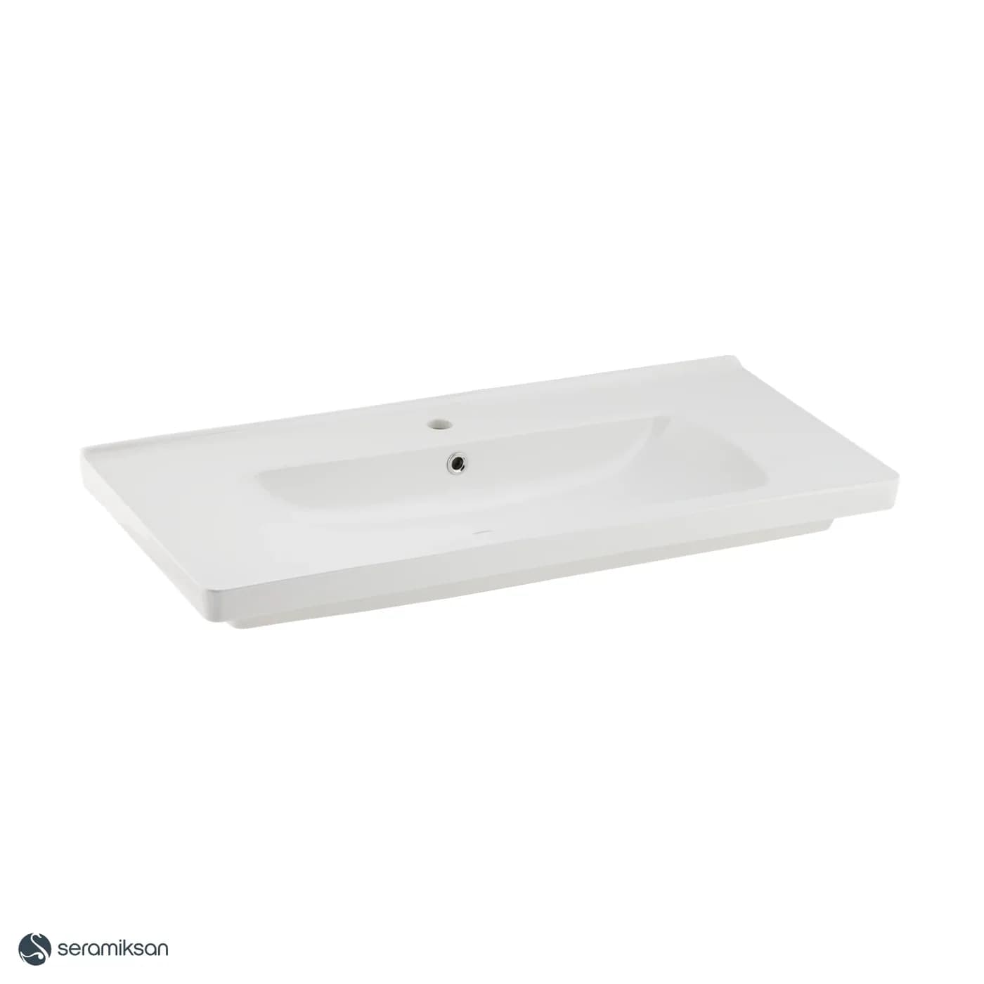 Seramiksan Saturn Etajerli Lavabo görsel 3