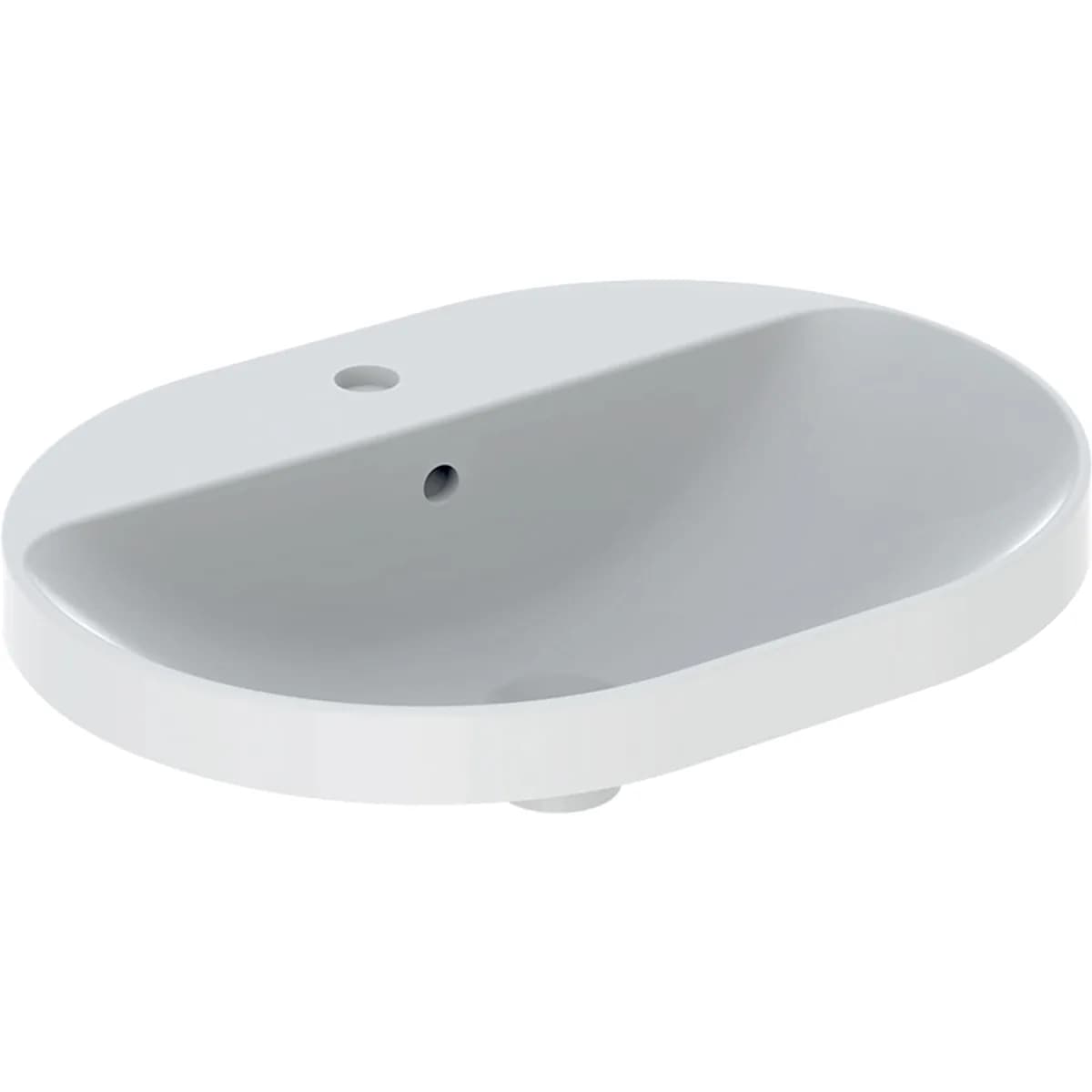 Geberit Variform Tezgah Üstü Eliptik Lavabo, Batarya Delikli 60 görsel 3