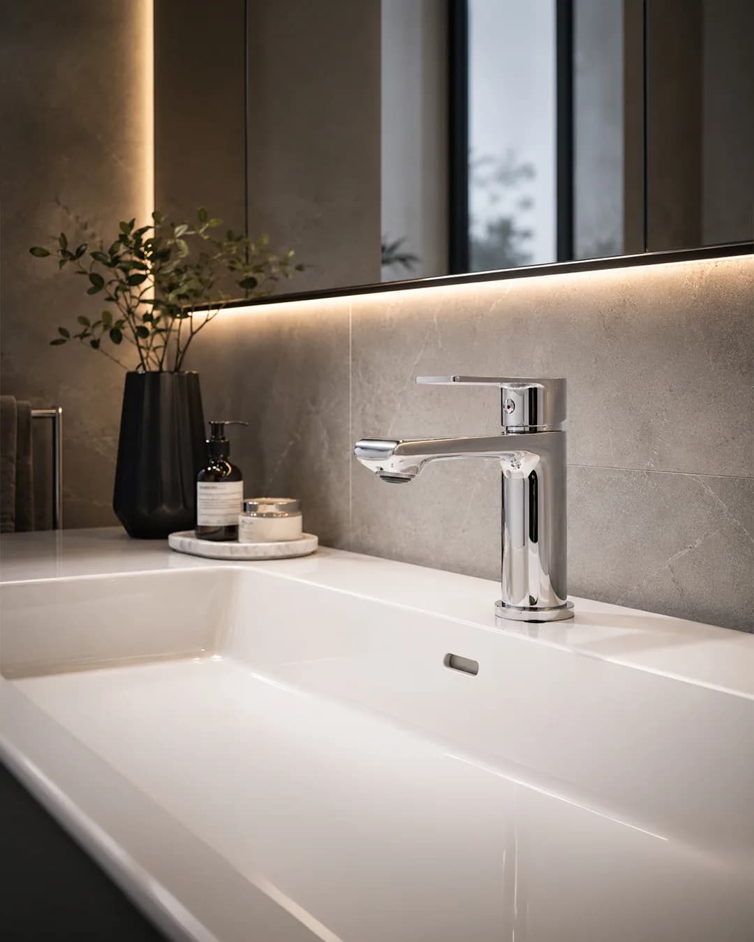 Newarc Nero Lavabo Bataryası görsel 3