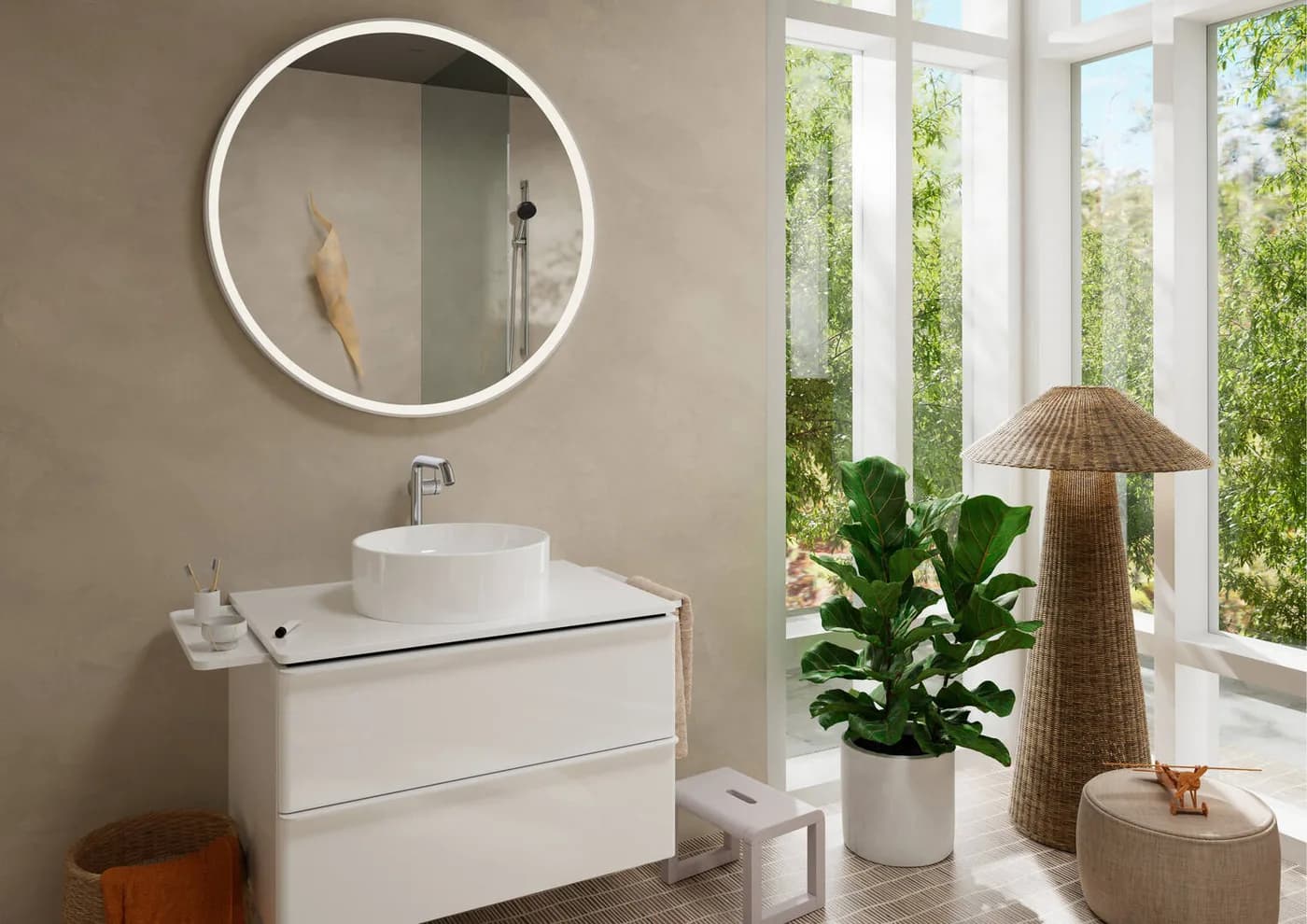 Hansgrohe Tecturis S Tek Kollu Lavabo Bataryası 240 görsel 3