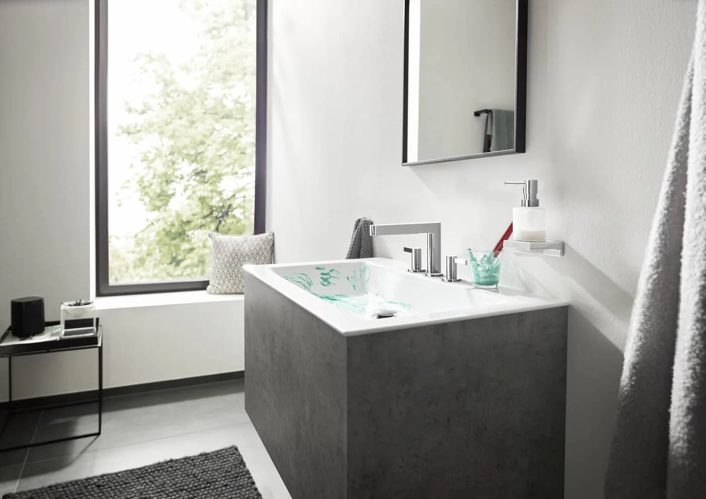 Hansgrohe Finoris 3 Delikli Lavabo Bataryası görsel 5
