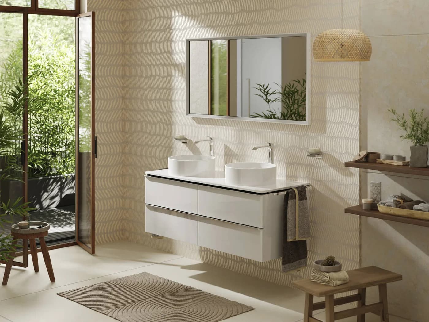 Hansgrohe Vivenis Tek Kollu Lavabo Bataryası 250 Çanak Kumandasız görsel 3